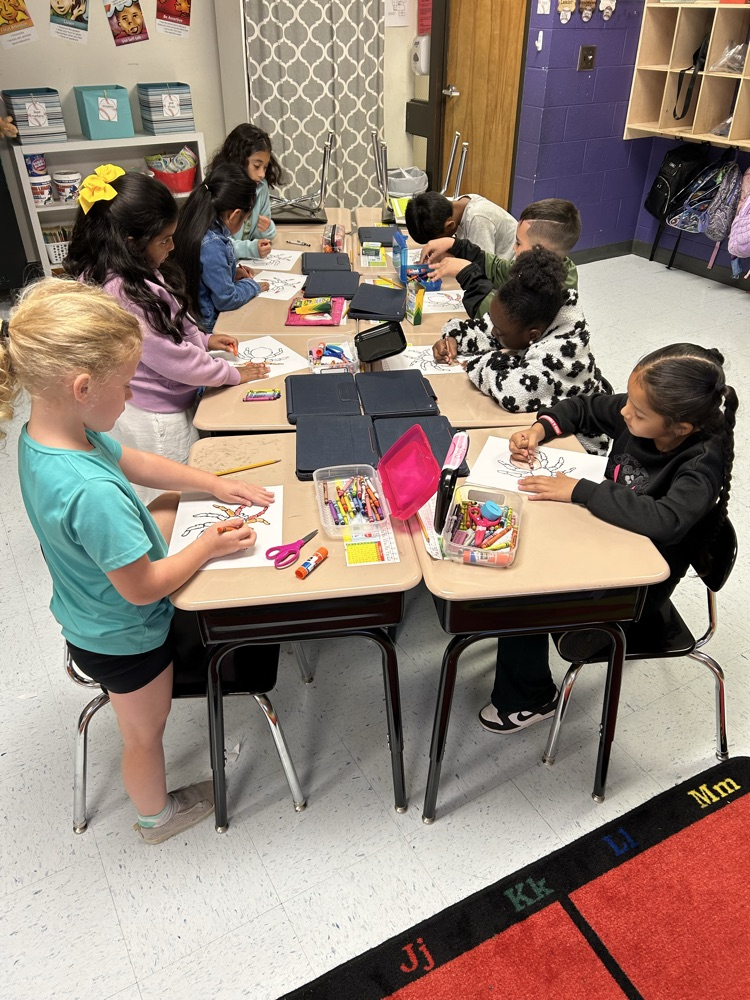 students working