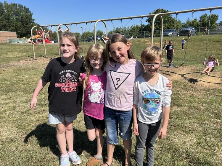 students playing at recess