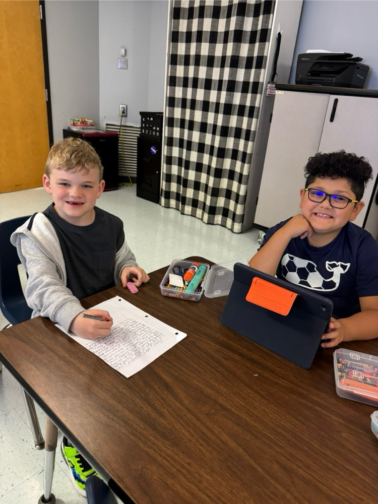 students working 