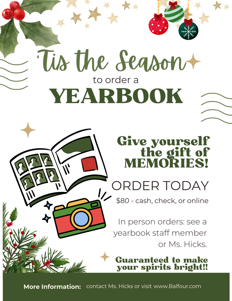 Yearbook Flyer Holiday Theme