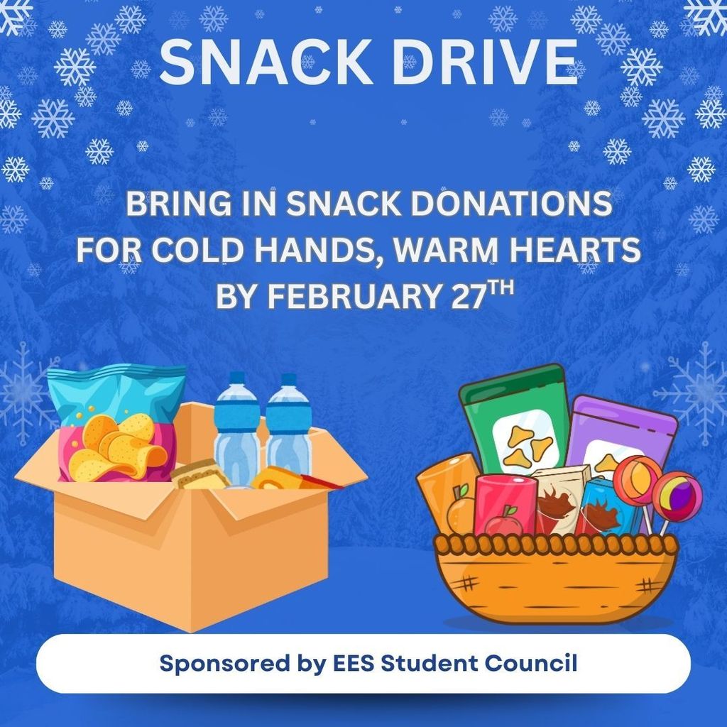 Blue and White Illustrative Winter Food Drive Instagram Post (1)
