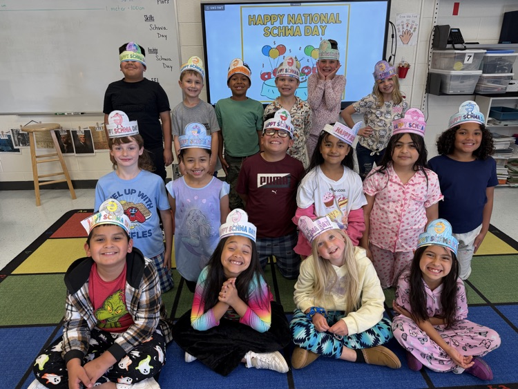 kids celebrating schwa day