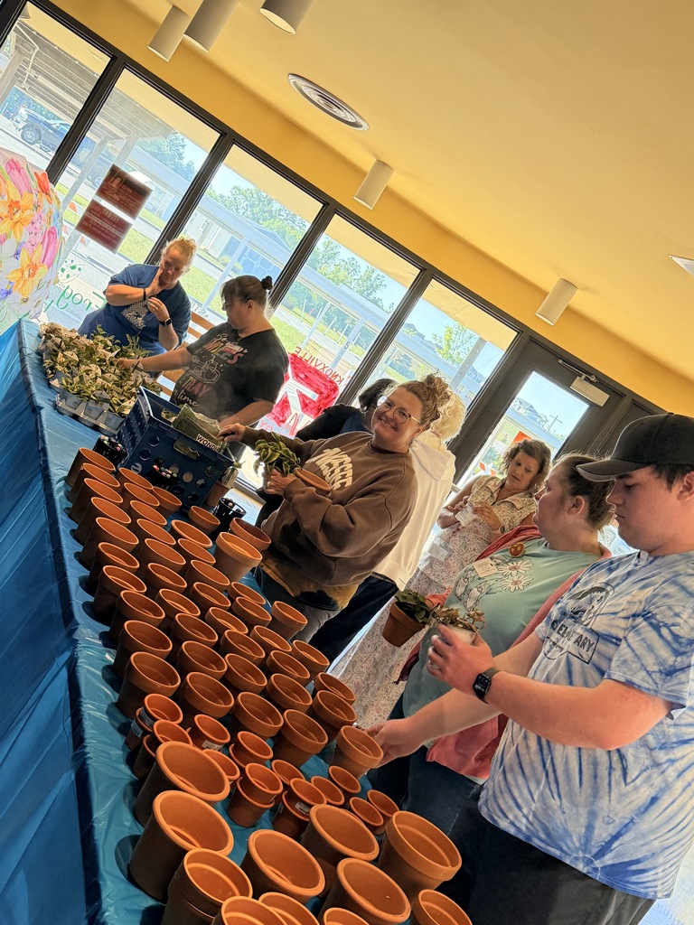 staff potting plants