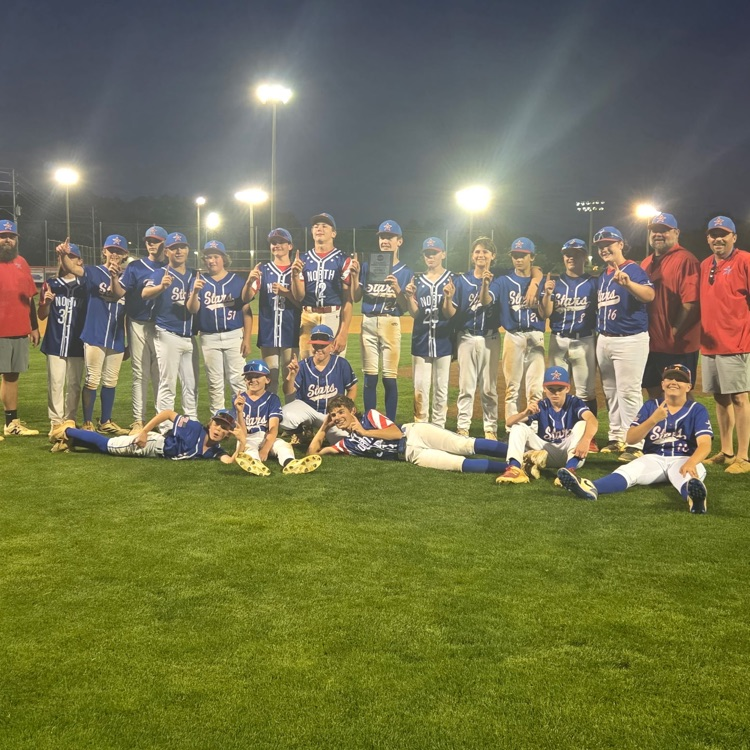 North Middle School district championship winner for baseball