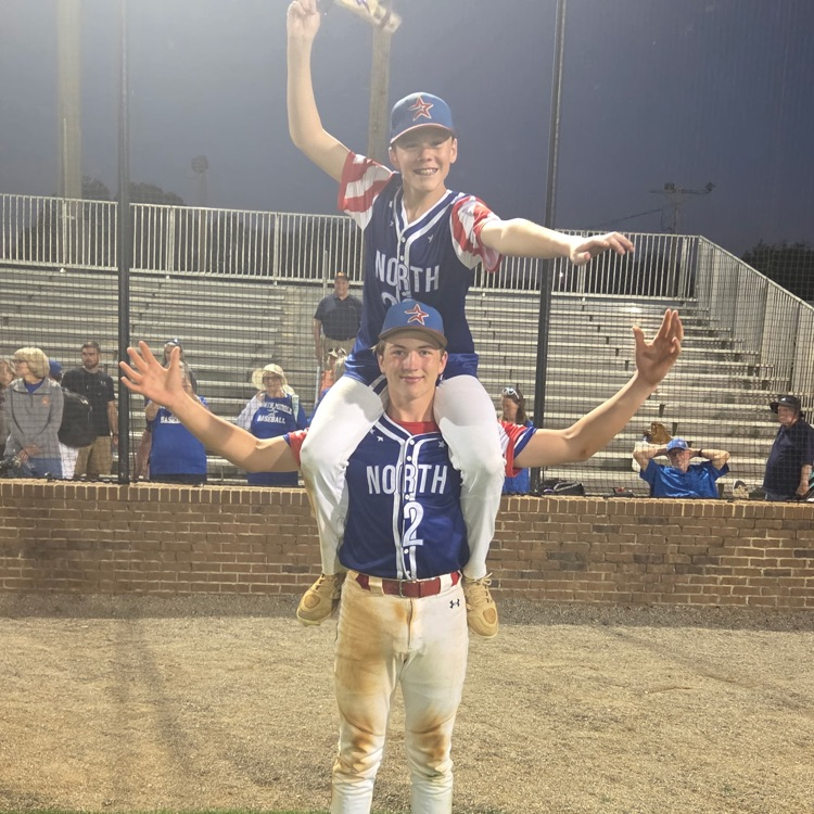 North Middle School district championship winner for baseball