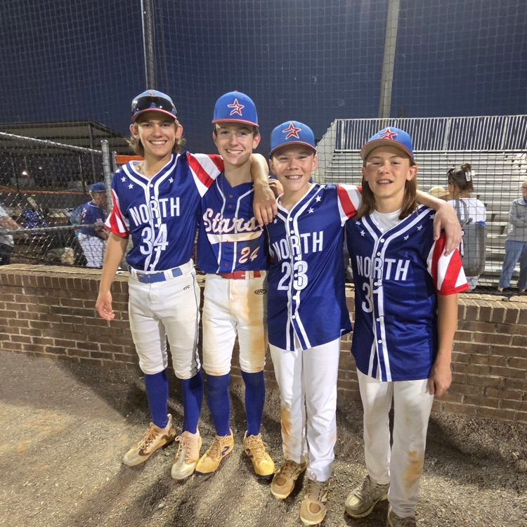 North Middle School district championship winner for baseball