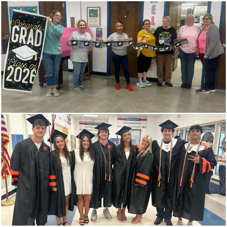Legacy walk with high school and college graduating seniors