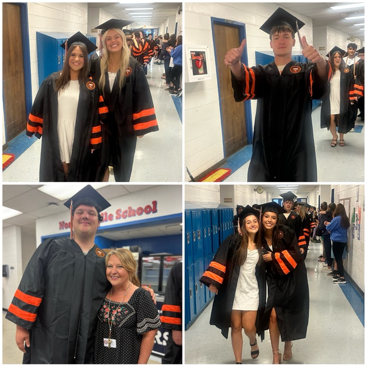 Legacy walk with high school and college graduating seniors