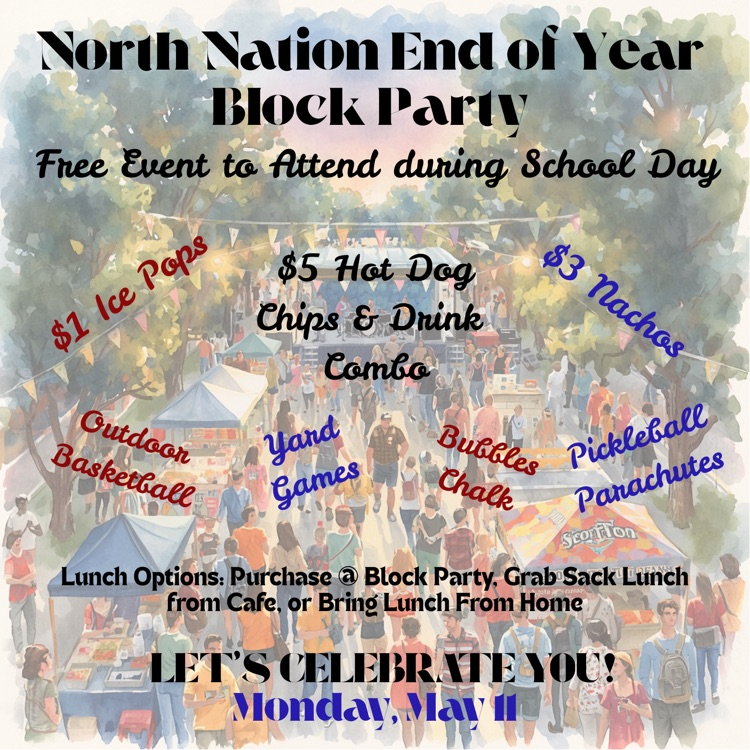 upcoming block party on May 11