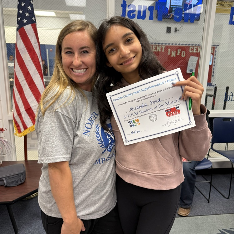 stem students of the month at NMS