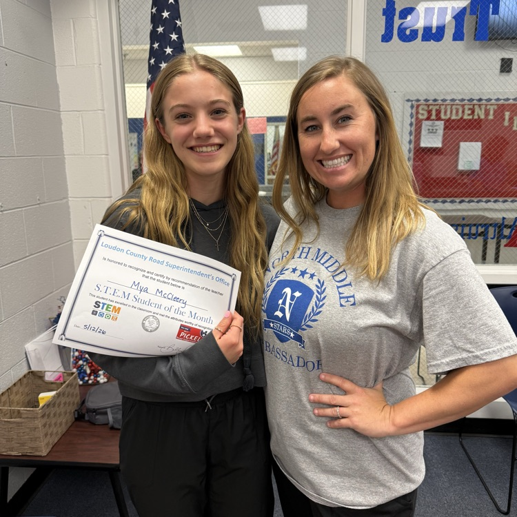 stem students of the month at NMS