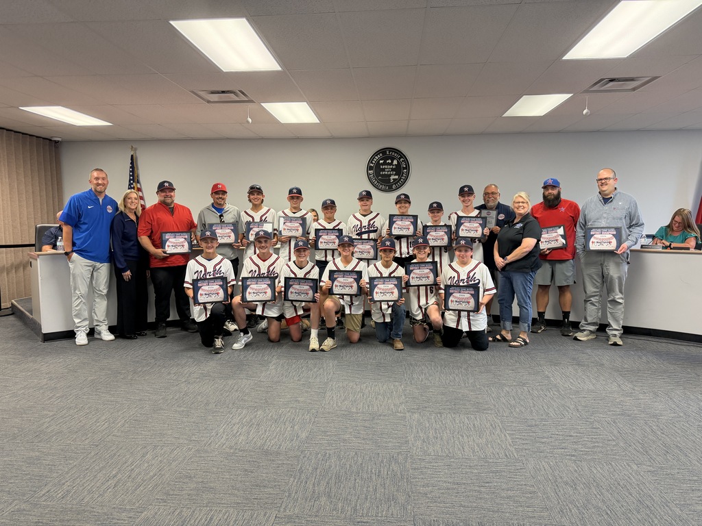 North Middle Boys Baseball Team
