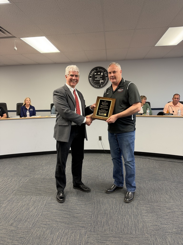 Mike Garren East TN Superintendent of the Year