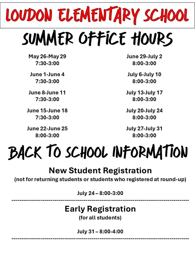 LES Summer Hours