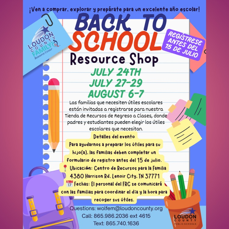 FRC school supply event