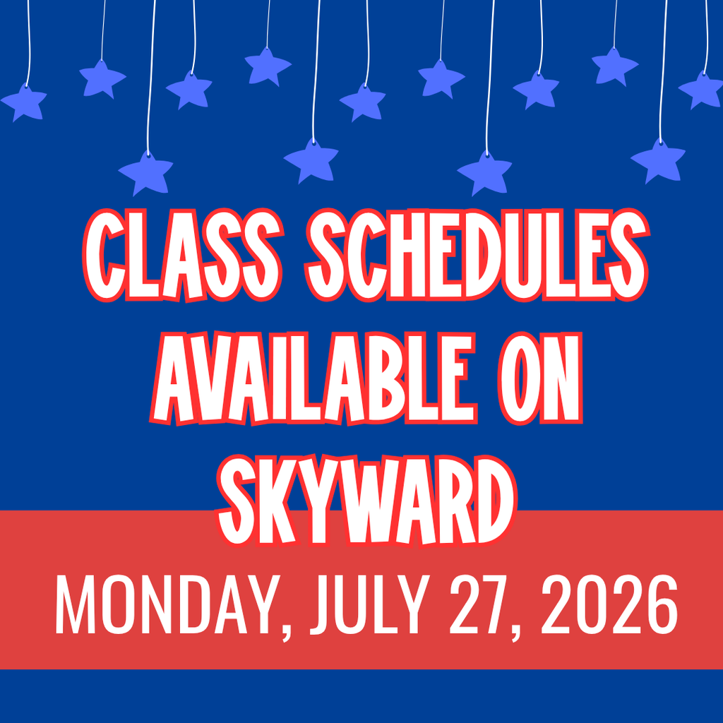 Class Schedules coming July 27