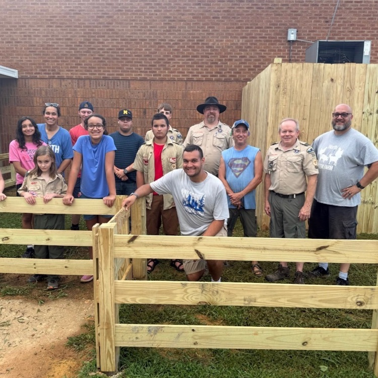 Eagle Scout project at North Middle School