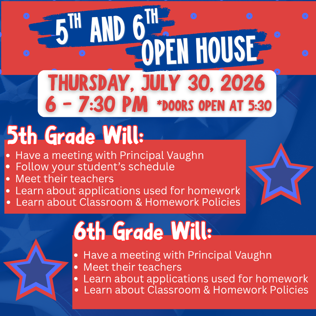 5/6 Open house information