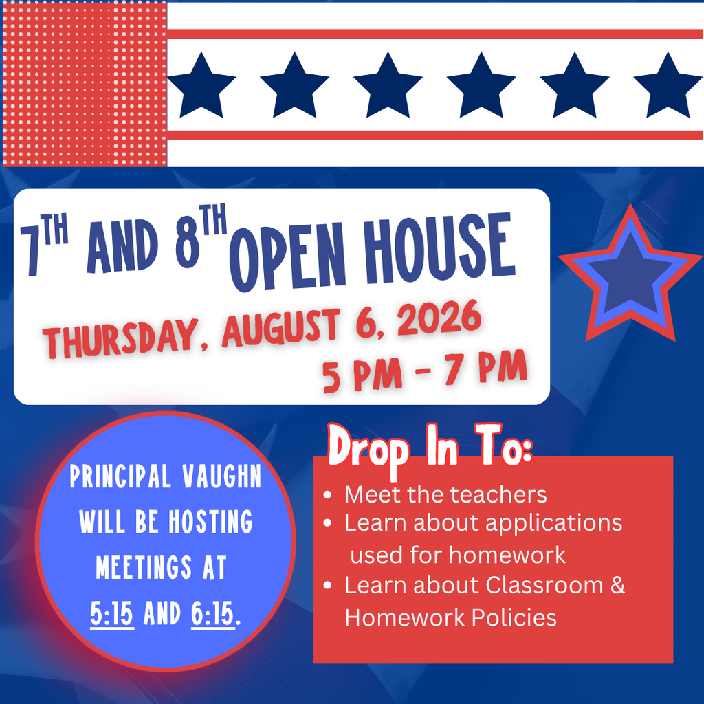 7/8 Open house information