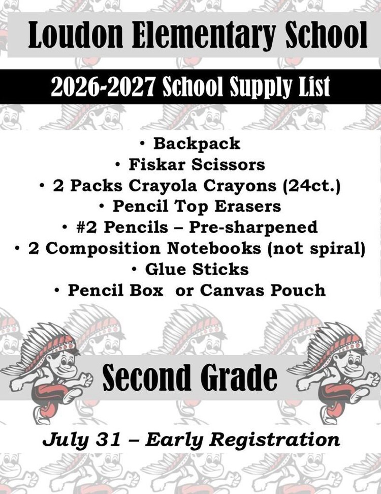 Second grade supply list