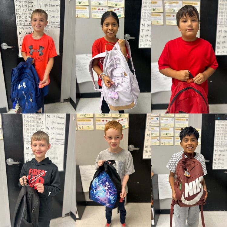 children with backpacks