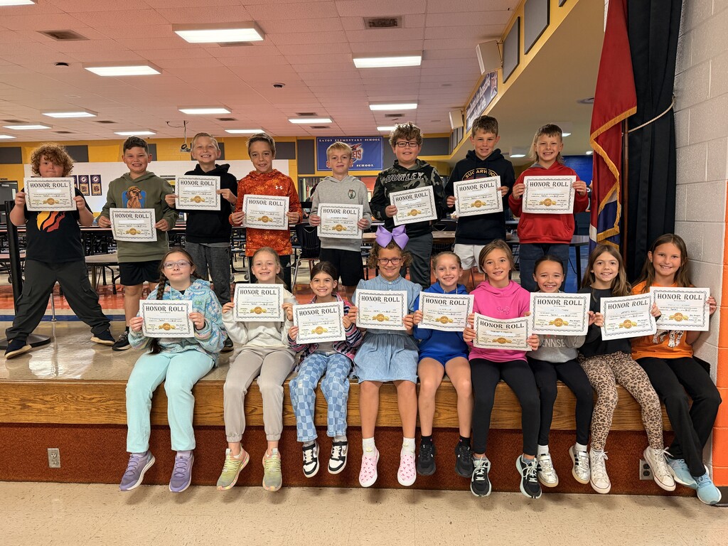 4th grade gold honor roll