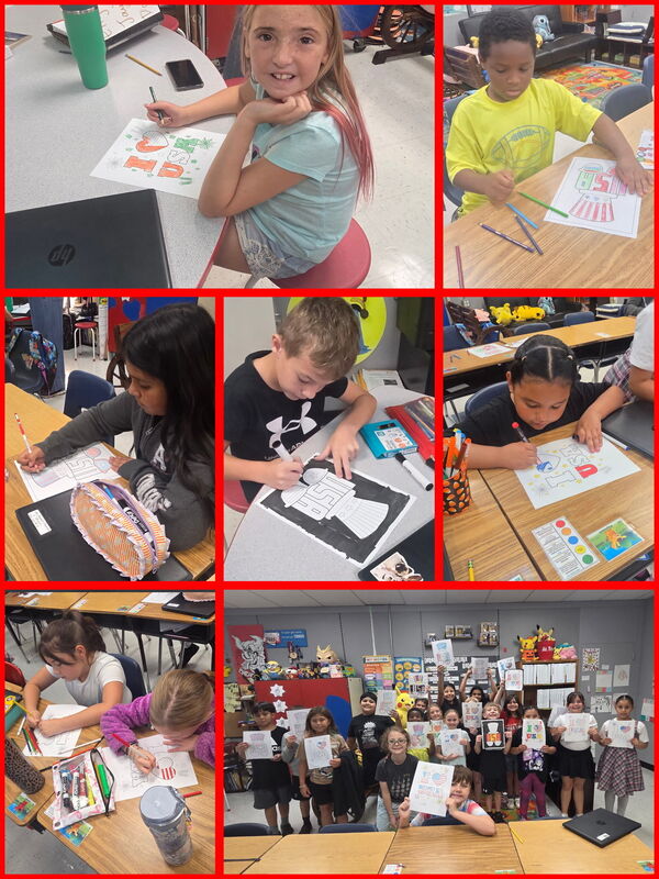 collage of students