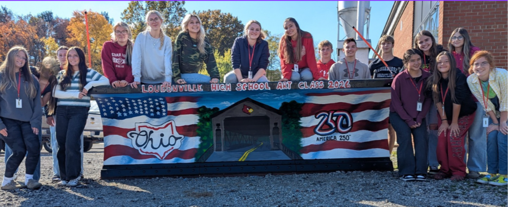 Art Students Participated in Paint-the-Plow Program Displaying Their Finished Project