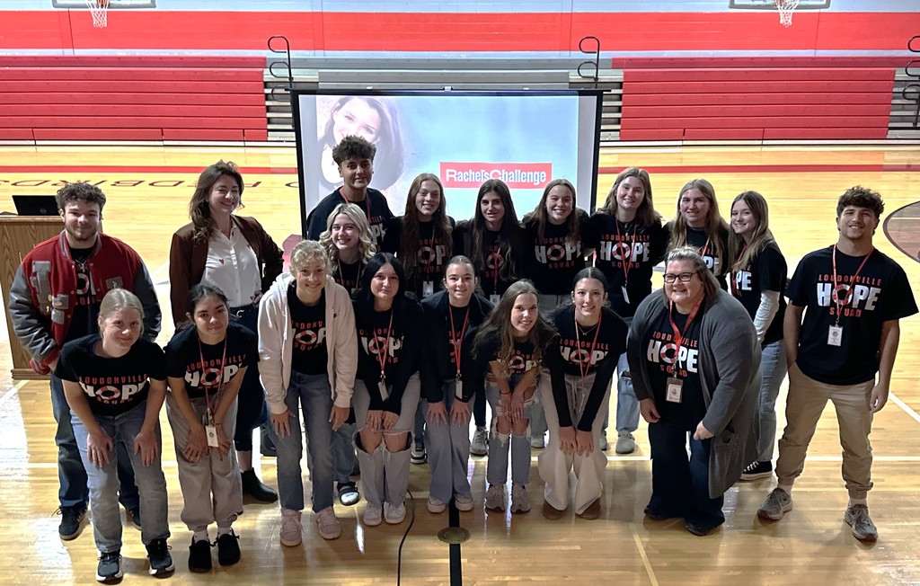 LHS students with presenter