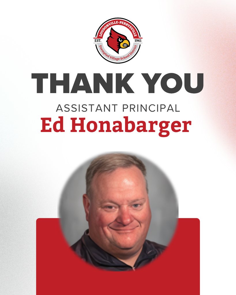 Thank You Assistant Principal Ed Honabarger