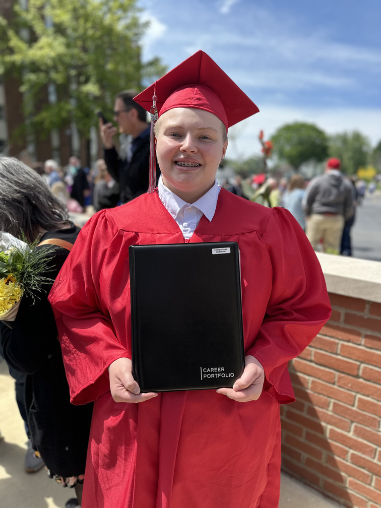 Photo of one male graduate