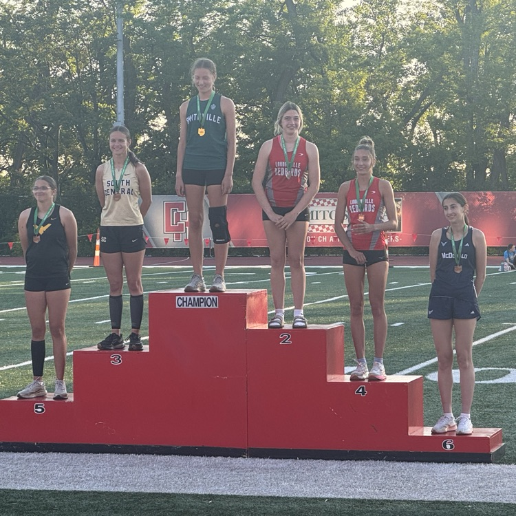 track athletes on the podium