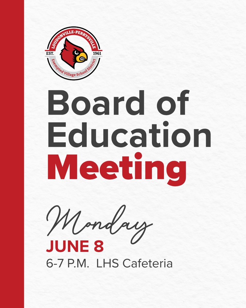 Board of Education Meeting | Monday, June 8, 6-7 p.m. LHS Cafeteria