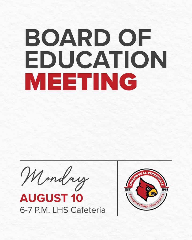 Board of Education Meeting | Monday, August 10, 6-7 p.m. LHS Cafeteria