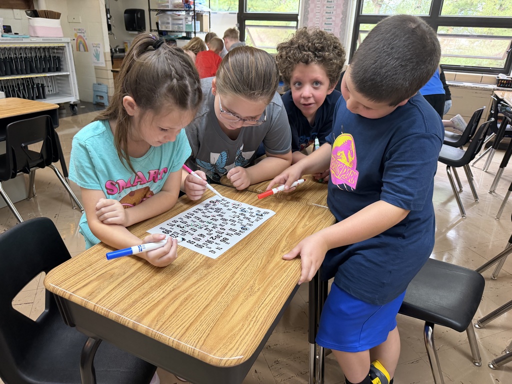 Students working together.