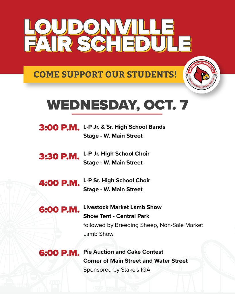 Wednesday, Oct. 7 Schedule