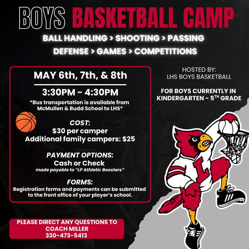 Information Regarding Boys Basketball Camp