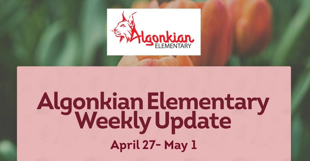 April 27 - May 1 Newsletter title