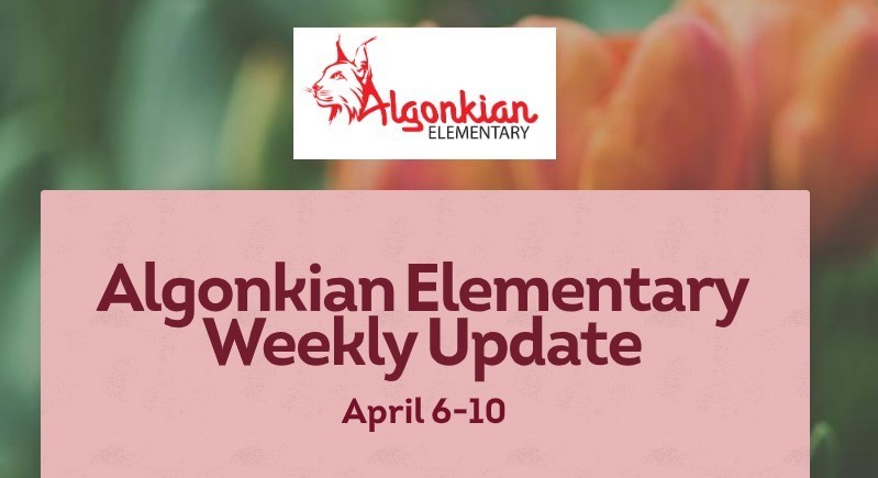 April 6 - 10 newsletter title