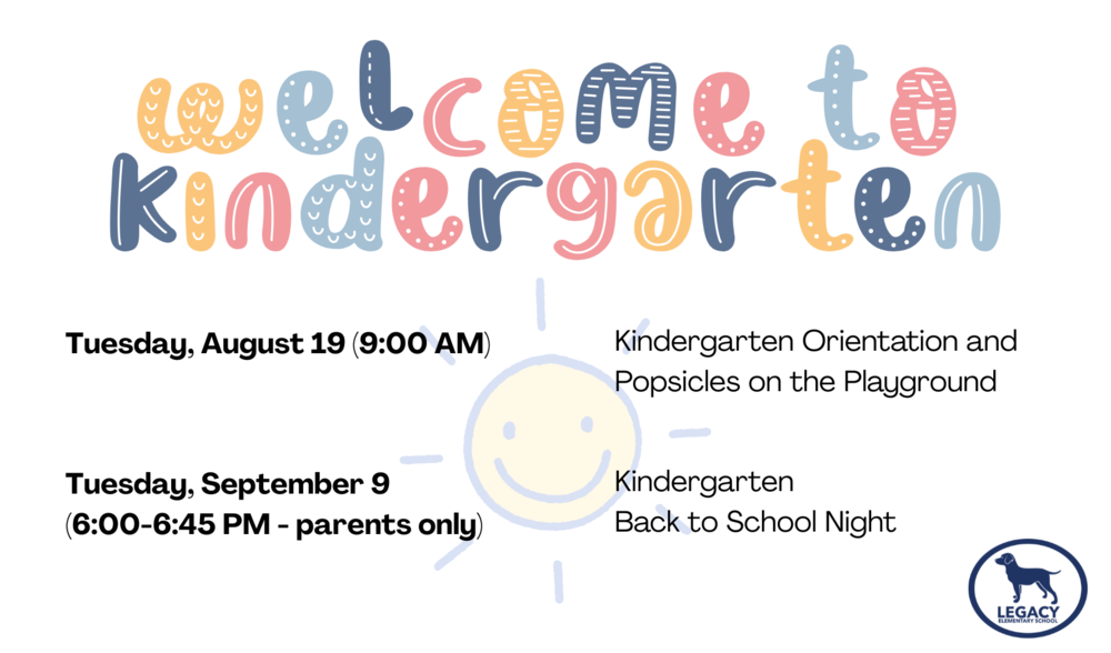 Welcome to Kindergarten at Legacy