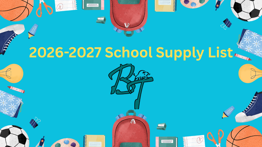 2026-2027 School Supply List