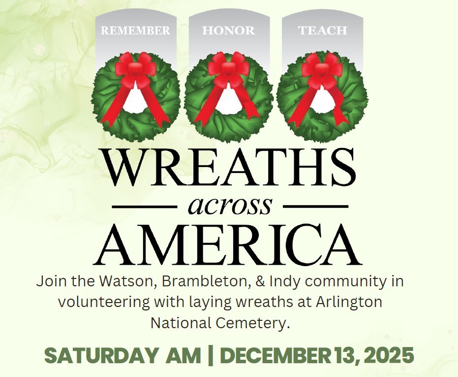 Wreaths Across America Saturday 12/13