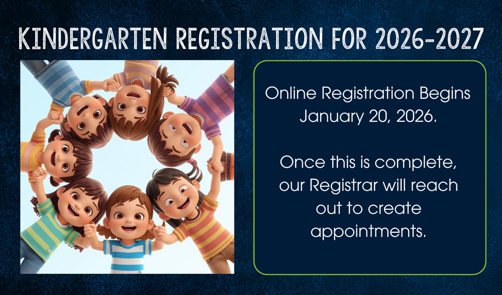 Kindergarten Registration Begins January 20.