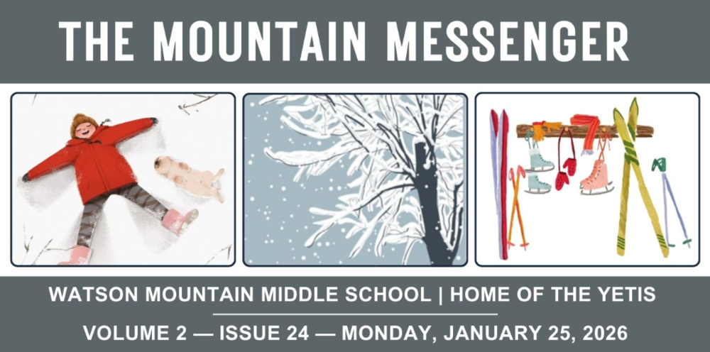 The Mountain Messenger Newsletter Header for 25 January 2026