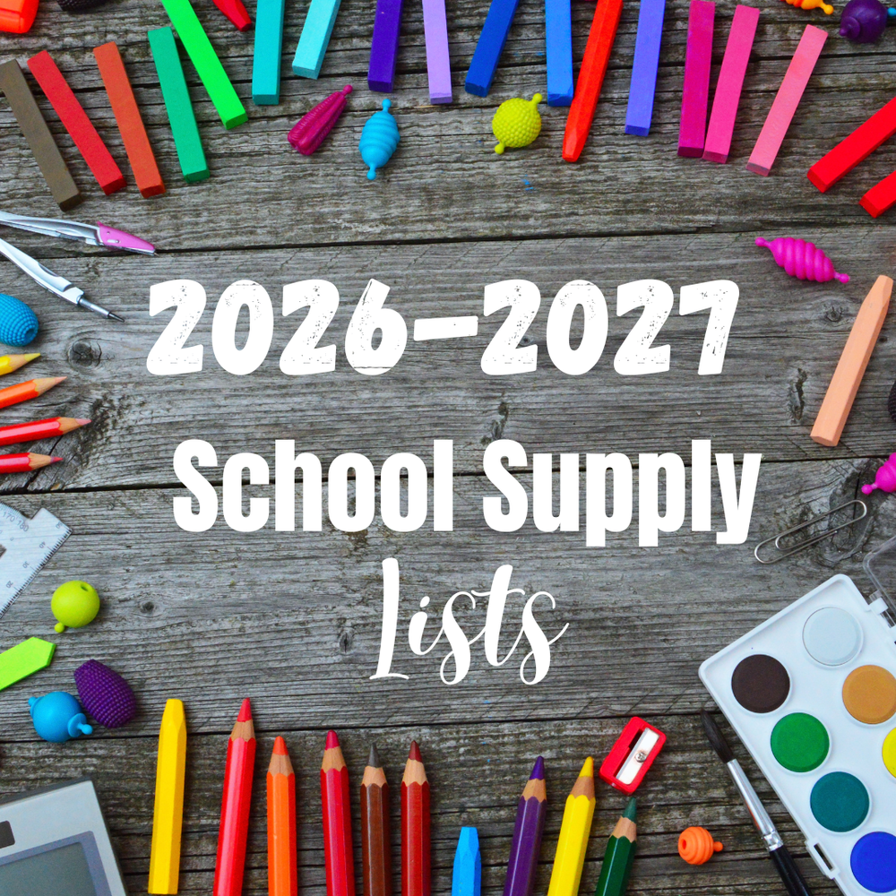 2026-2027 school supply lists