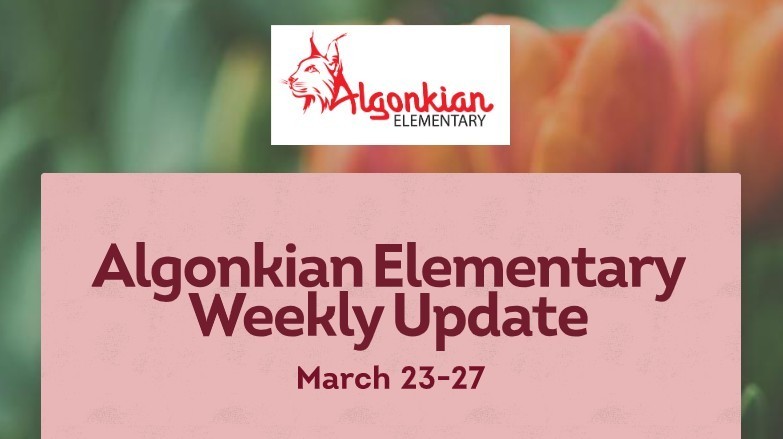 Principals weekly update March 23- 27