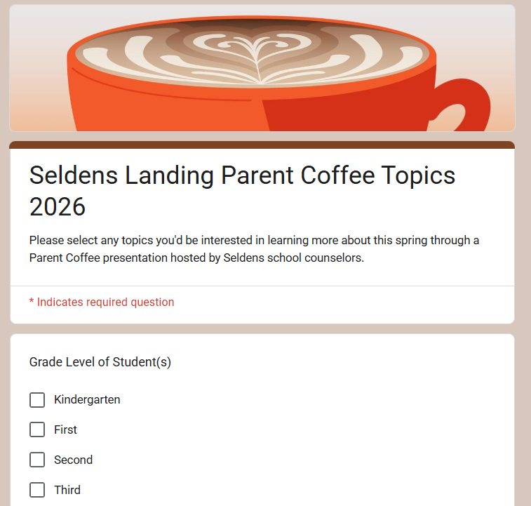 Parent Coffee Google Form Picture
