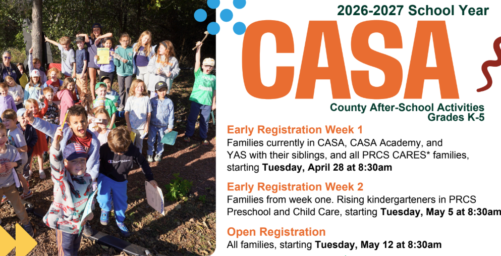 CASA Registration Open
