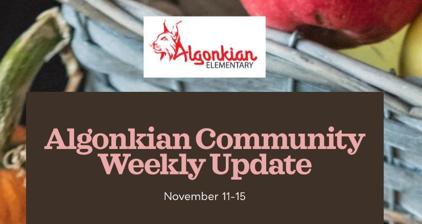 weekly update nov 11- 15