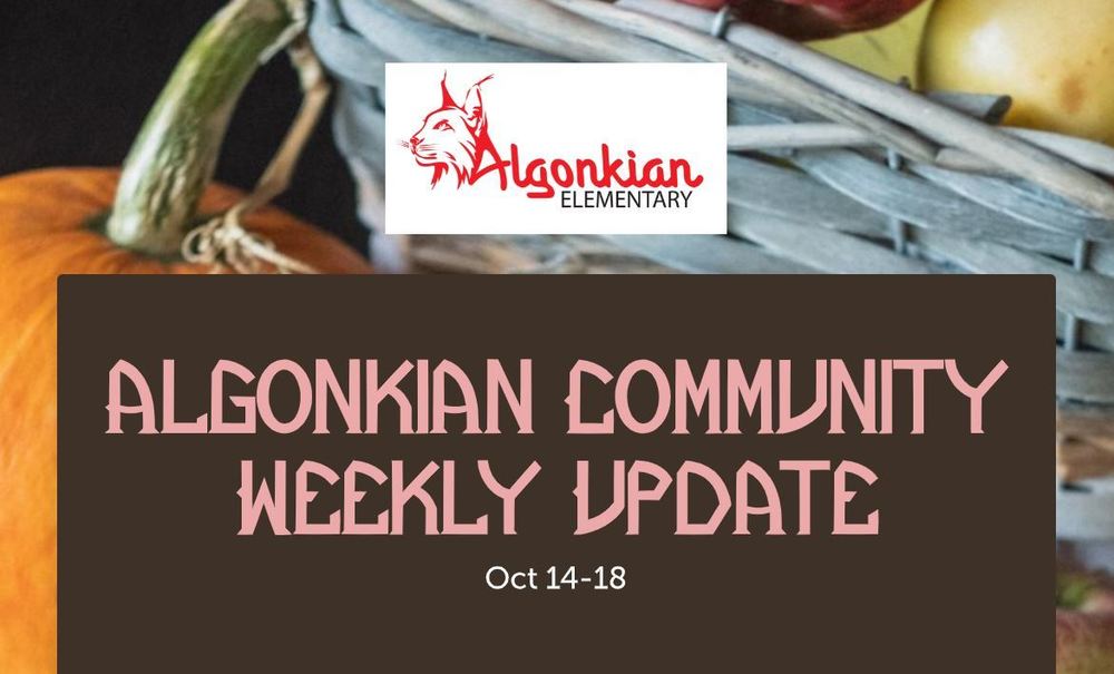 Principal's Weekly Update Oct. 14-18